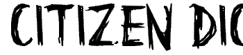 Citizen-Dick font